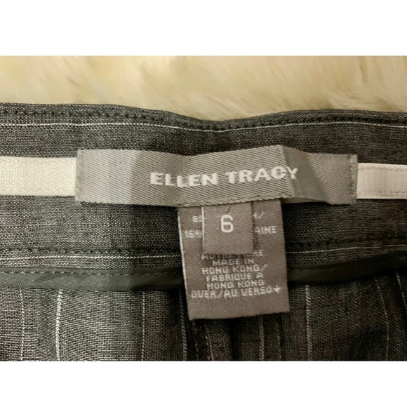 ELLEN TRACY Gray Pinstripe Trousers - Picture 4 of 4